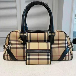 Burberry Nova Check handbag and wallet